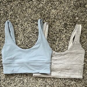 Lululemon Sports Bras in Blue and Gray